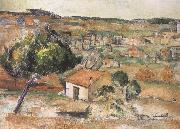 Paul Cezanne plain Provence oil on canvas